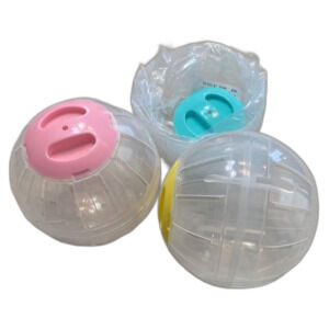 Small Pet Exercise Balls - Pink, Yellow, and Blue
